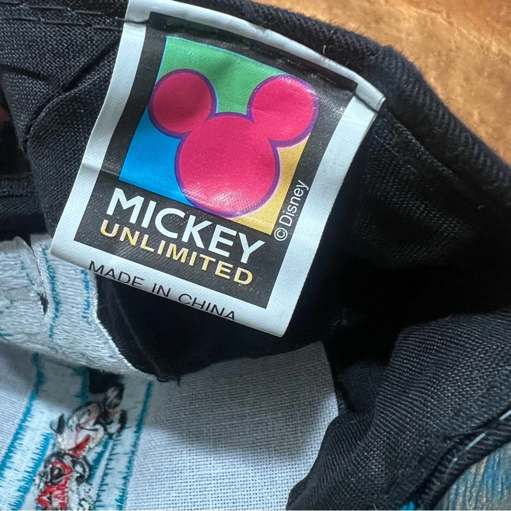 Vintage Disney Mickey Mouse embroidered adjustable baseball hats one size